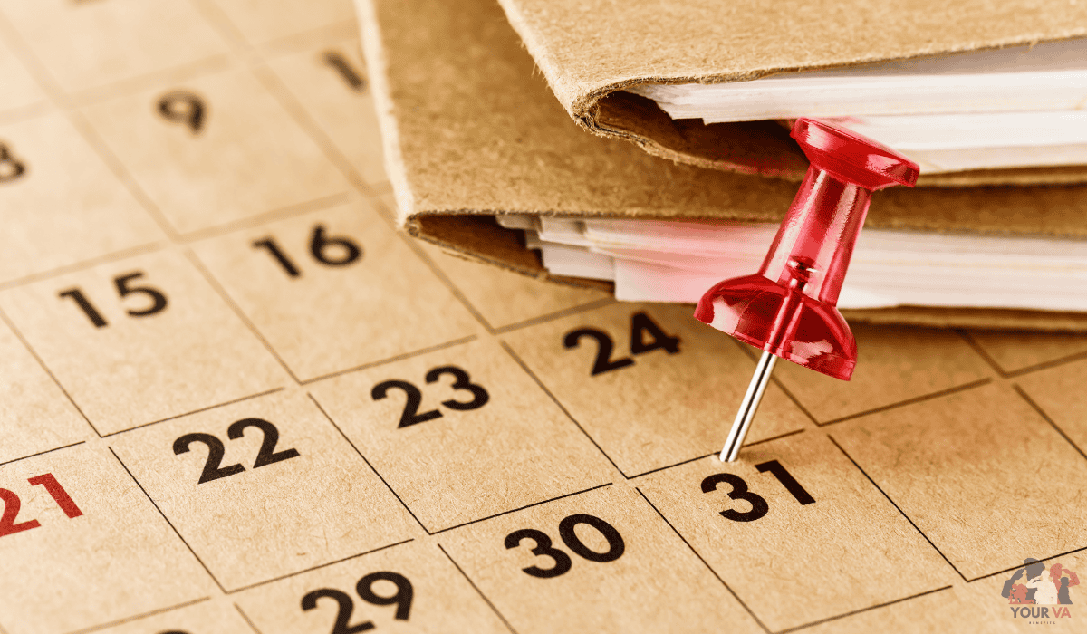 VA disability claim filing deadlines