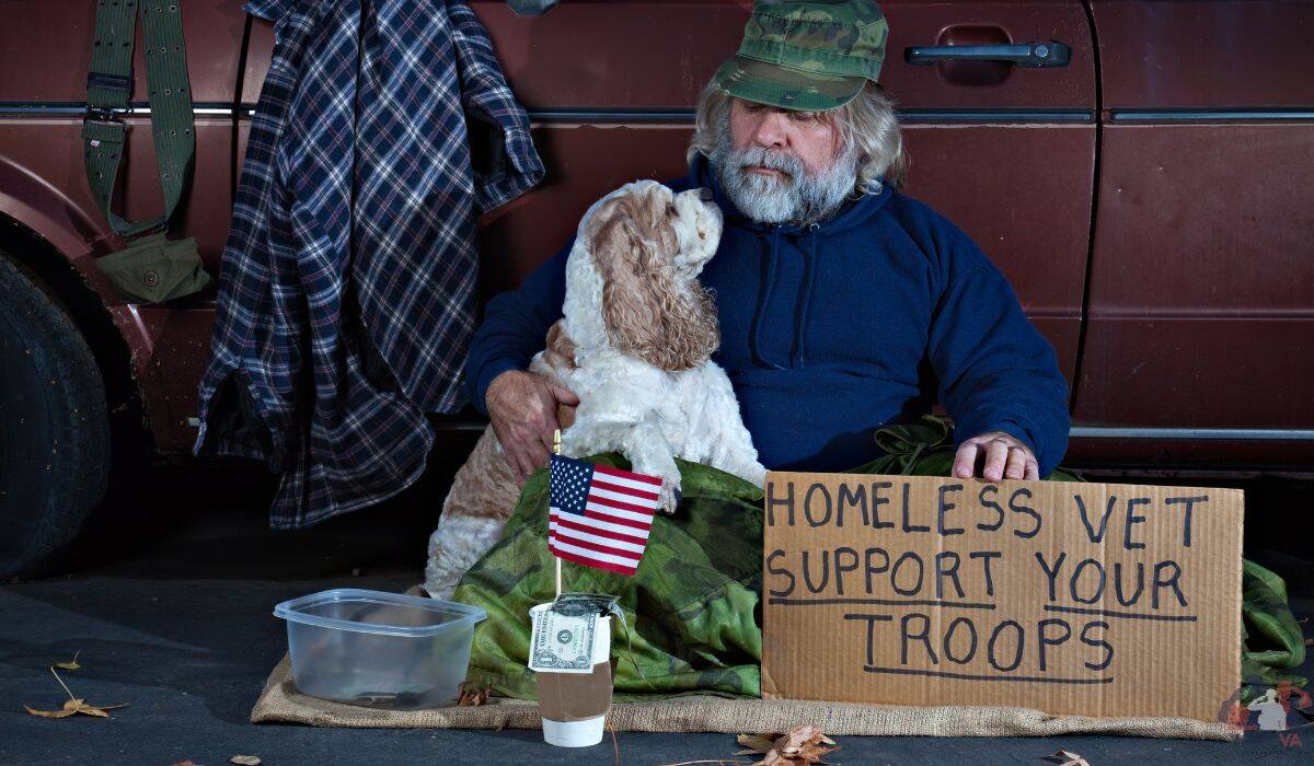 what percentage of the homeless population are veterans